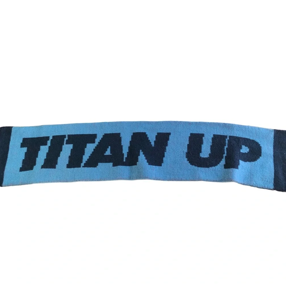 Tennessee Titans Blue Scarf Fan Gear Coke Coca-Cola Kroger Advertising Fringe